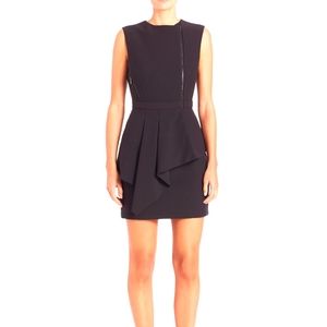 NWT BCBG Nikki Woven City zip-front dress